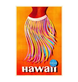 WHSTB- Pan Am Hawaii, 1960s 'Hula Skirt' Poster