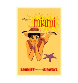 WHSTB- Braniff Miami, 1960s 'Starfish' Poster