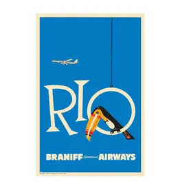WHSTB- Braniff Rio Toucan, 1959 'Azure Blue'  Poster