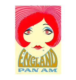 WHSTB- Pan Am England, 1960s 'Twiggy'  Mini Poster