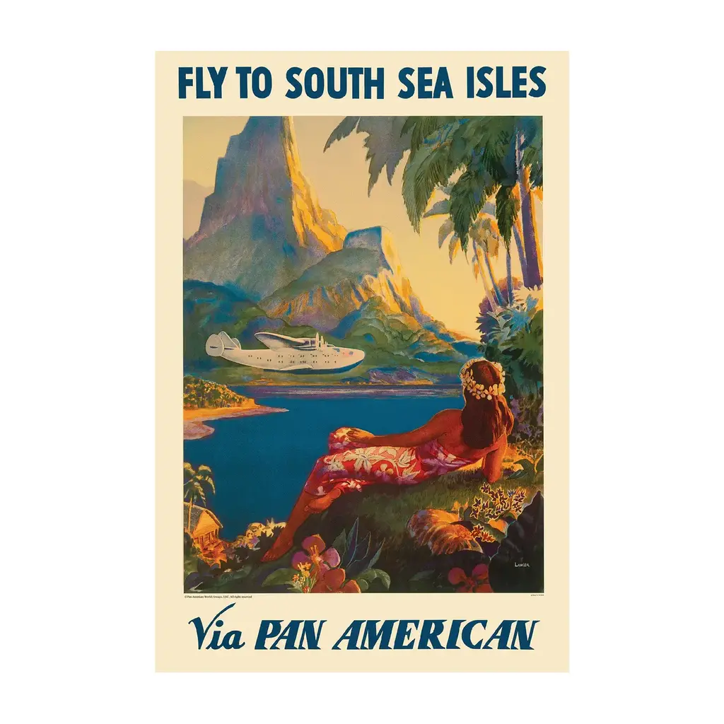 WHSTB- Pan Am South Sea Isles, c1938 China Clipper Mini Poster