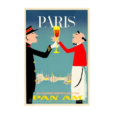 WHSTB- Pan Am Paris, 1950s 'Bon Appétit' Postcard