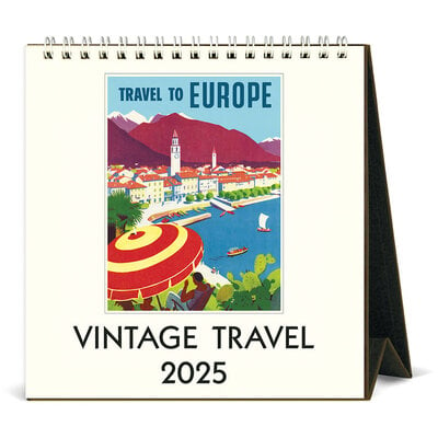 WHCV- Vintage Travel Desk Calendar 2025