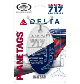 Plane Tag Delta Boeing 717-23S Series Blue/White