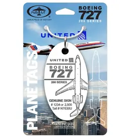 Plane Tag United Boeing 727-200