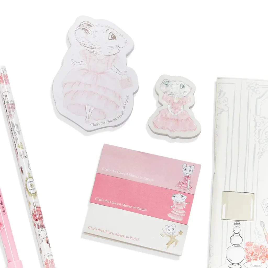 WHBBB- Claris the Chickest Mouse in Paris Stationary Set