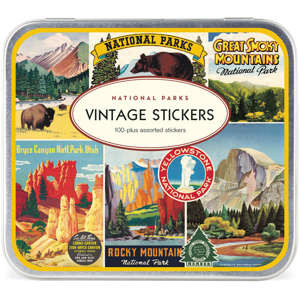 National Parks Sticker Tin