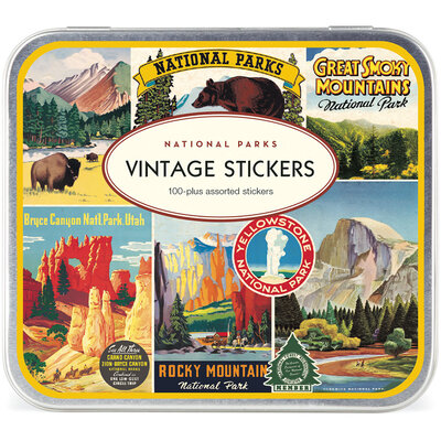 National Parks Sticker Tin