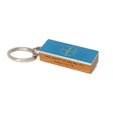 WH1TI- Pan Am 707 Tail Fin Globe Key Ring