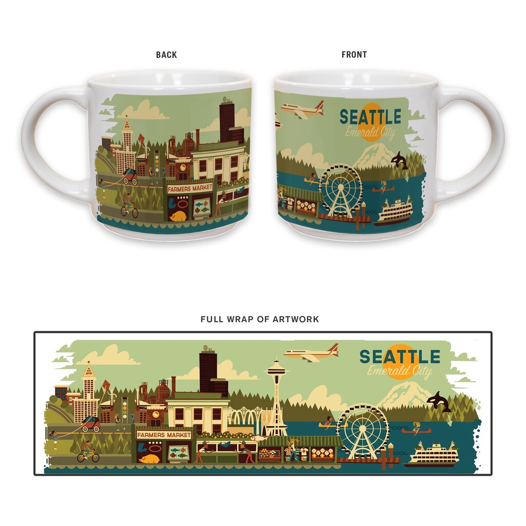 Seattle Emerald City Coffee Mug