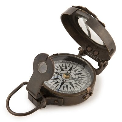 WWII Bronze Compass