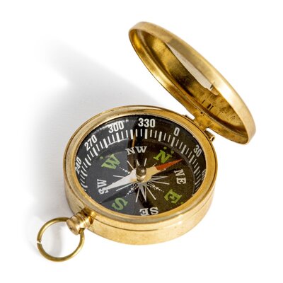 Compass: Small Brass DNR