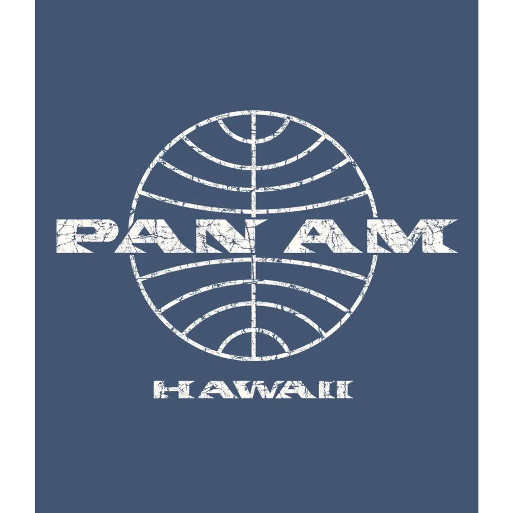 Pan Am Globe Denim Mens T-shirt