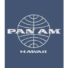 Pan Am Globe Denim Mens T-shirt