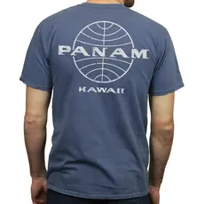 Pan Am Globe Denim Mens T-shirt