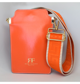 WHRF Italian Leather Cellphone Bag - Aperol