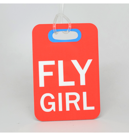Fly Girl Luggage Tag - Red