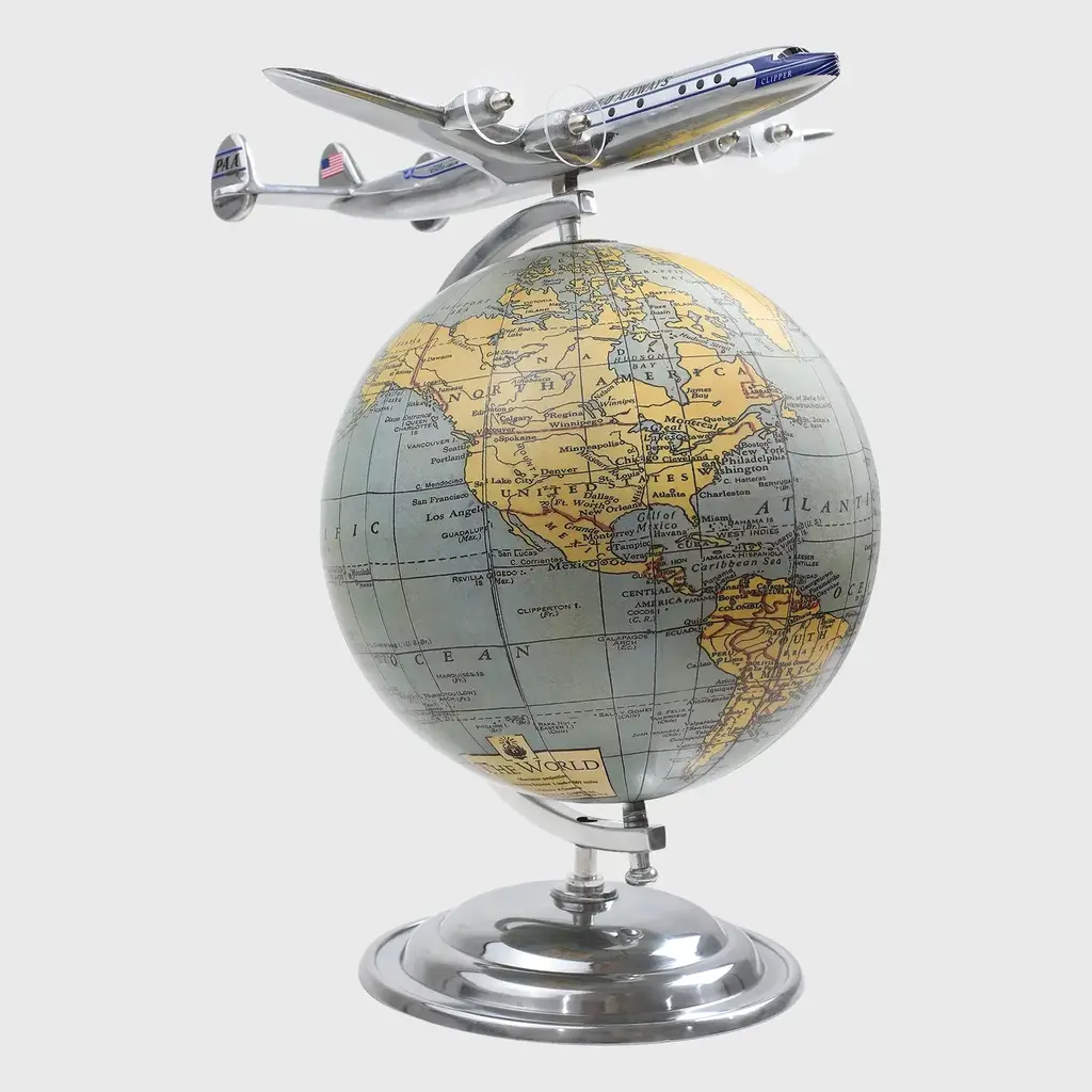 WHTDH- Pan Am Constellation Full Globe Desktop Model