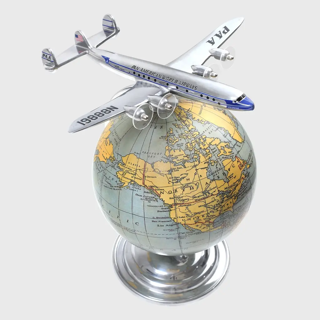 WHTDH- Pan Am Constellation Full Globe Desktop Model