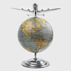 WHTDH- Pan Am Constellation Full Globe Desktop Model