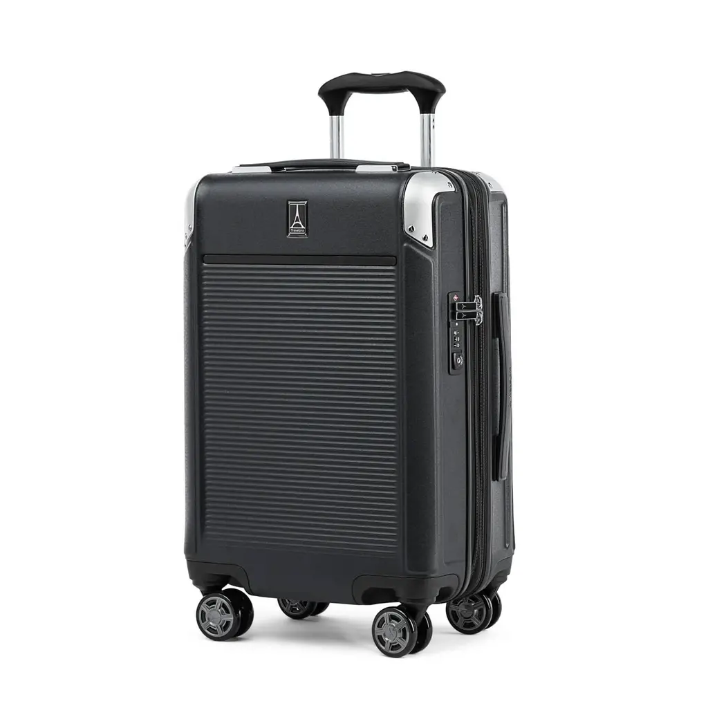 WH1TP- Luggage: Carry-On Expandable Spinner Shadow Black