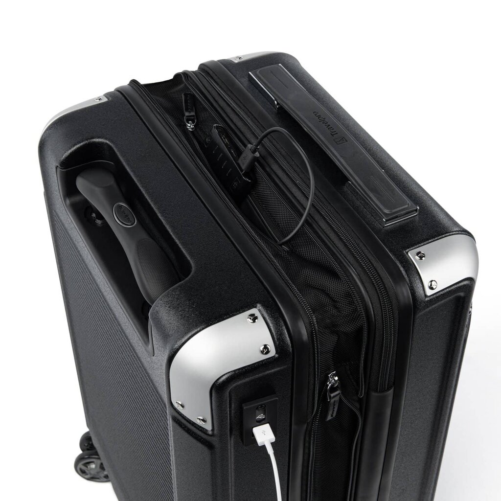 WH1TP- Luggage: Carry-On Expandable Spinner Shadow Black