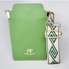 WHRF Italian Leather Cellphone Bag - Verde