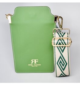 WHRF Italian Leather Cellphone Bag - Verde