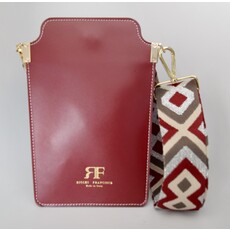 WHRF Italian Leather Cellphone Bag - Bordeaux