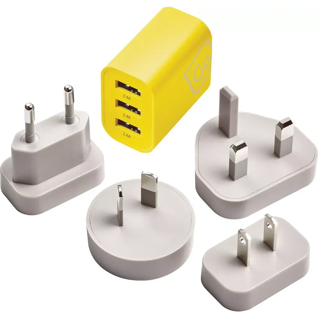 Worldwide 3-port USB-A Charger