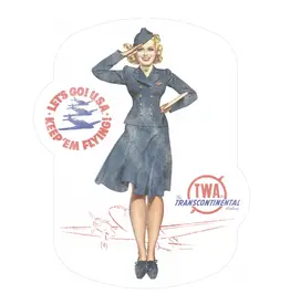 TWA Pin Up Sticker
