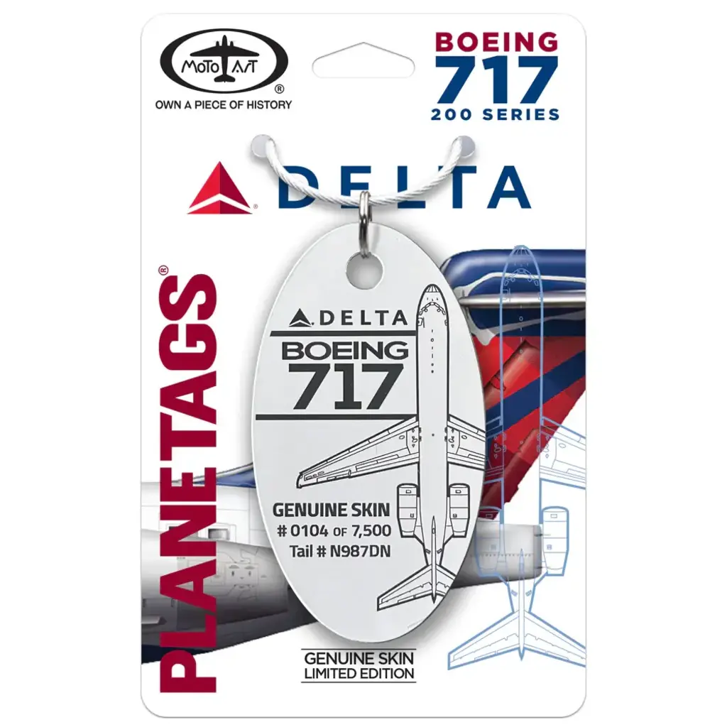 Plane Tag Delta Boeing 717-23S -White