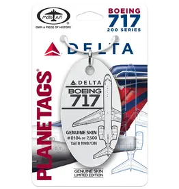 Plane Tag Delta Boeing 717-23S -White