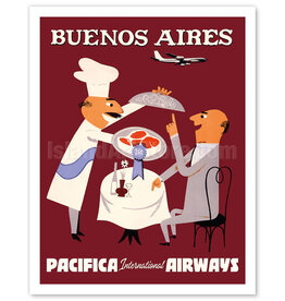 Buenos Aires - Pacific Inl. Airways Luggage Tag