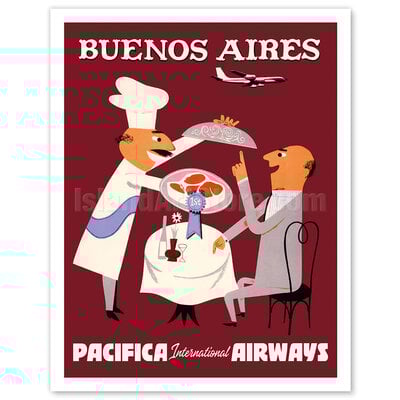 Buenos Aires - Pacific Inl. Airways Luggage Tag
