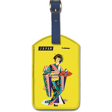 Japan - Quantas Airways Geisha Luggage Tag