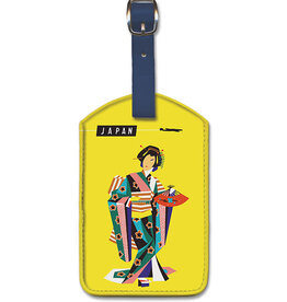 Japan - Quantas Airways Geisha Luggage Tag