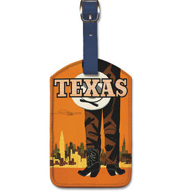 Texas - Cowboy 1960 Luggage Tag