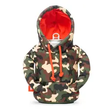WH1PC- Woodsy Camo/Puffin Red Hoodie Can Cooler