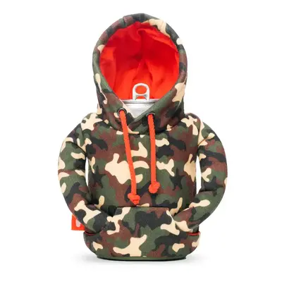 WH1PC- Woodsy Camo/Puffin Red Hoodie Can Cooler