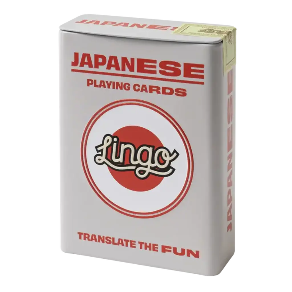 WHLGO Playing Cards: Lingo Japanese Travel Tin ✈️