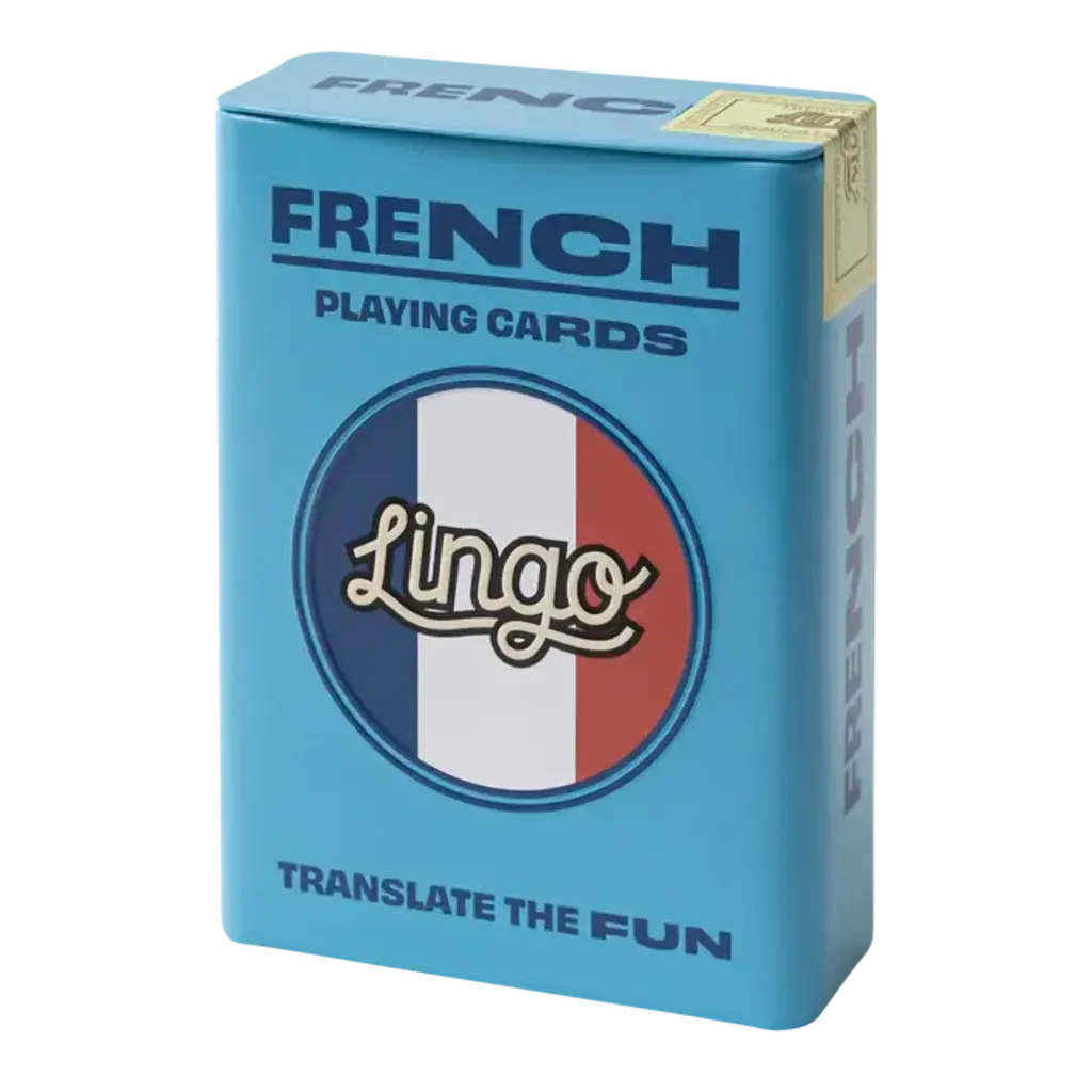 WHLGO Playing Cards: Lingo French Travel Tin ✈️