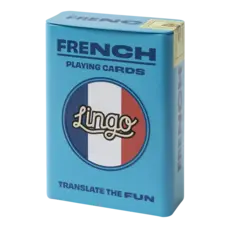 WH1LGO Playing Cards: Lingo French Travel Tin ✈️