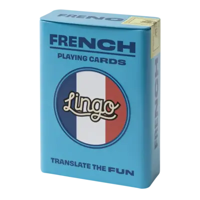 WHLGO Playing Cards: Lingo French Travel Tin ✈️
