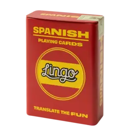 WH1LGO Playing Cards: Lingo Spanish Travel Tin ✈️