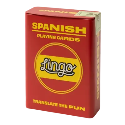 WHLGO Playing Cards: Lingo Spanish Travel Tin ✈️