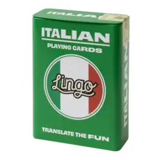 WHLGO Playing Cards: Lingo Italian Travel Tin ✈️
