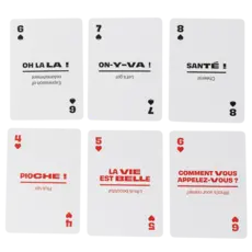 WHLGO Playing Cards: Lingo French Travel Tin ✈️