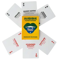 WH1LGO Playing Cards: Lingo Aussie Travel Tin ✈️