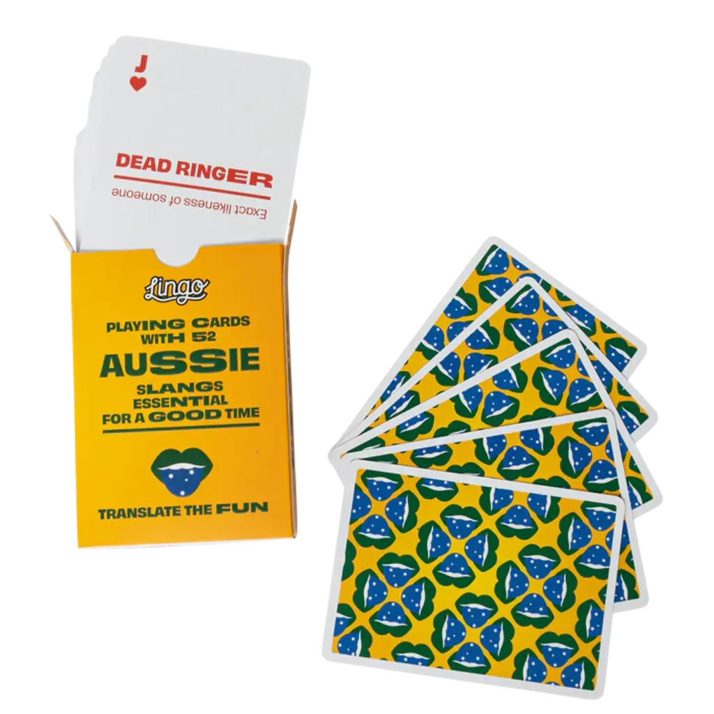 WH1LGO Playing Cards: Lingo Aussie Travel Tin ✈️